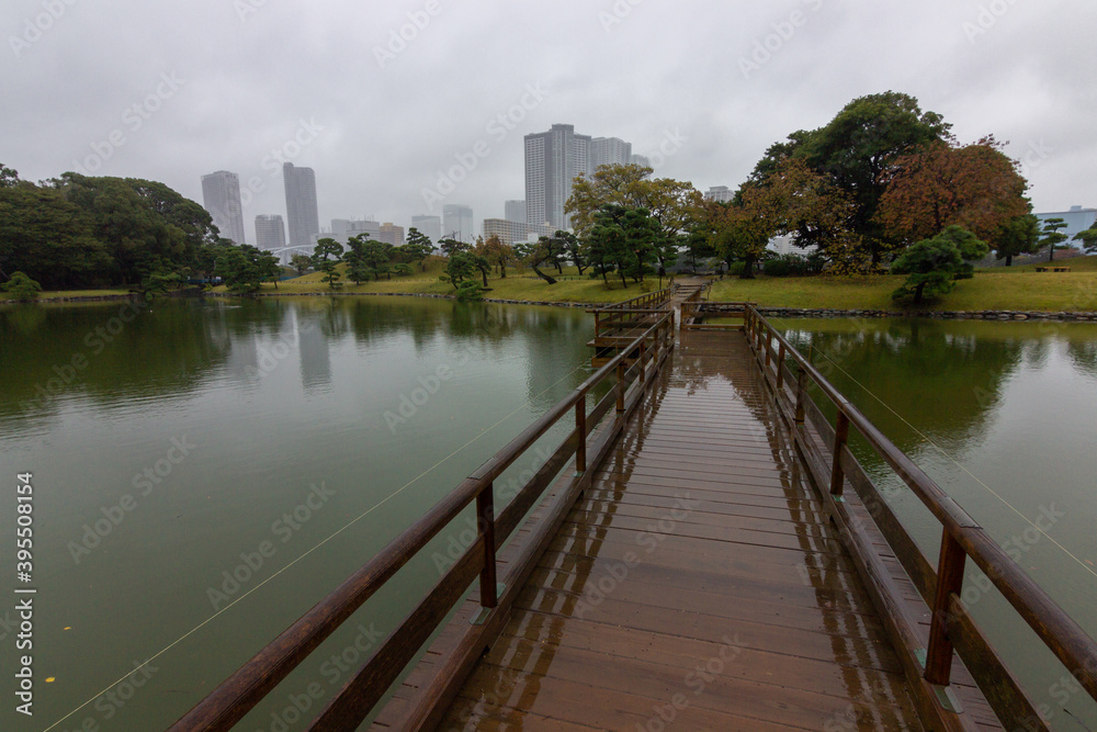 Fototapeta premium Famous gardens in Tokyo bay (Japan)