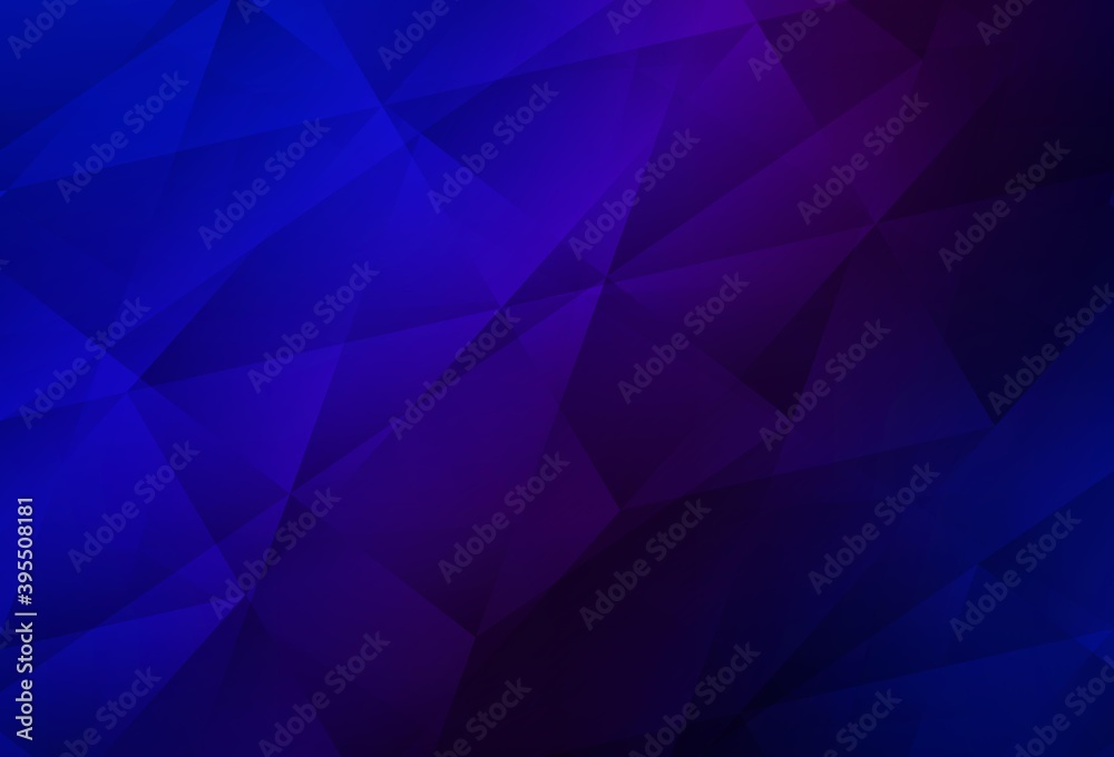 Dark Pink, Blue vector polygon abstract layout. Dark Pink, Blue vector polygon abstract layout.