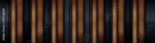 dark grey background with tech material gradient orange style