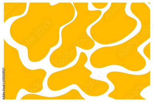 Abstract background with yellow spots like cow coloring