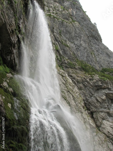 waterfall in the mountains