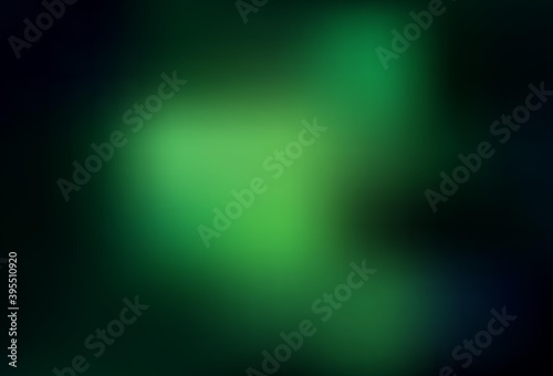 Dark Green vector blurred shine abstract texture. © smaria2015