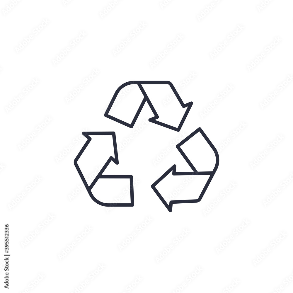 Recycle icon isolated on white background. The environment symbol modern, simple, vector, icon for website design, mobile app, ui. Vector Illustration Recycle icon isolated on white background. The environment symbol modern, simple, vector, icon for website design, mobile app, ui. Vector Illustration