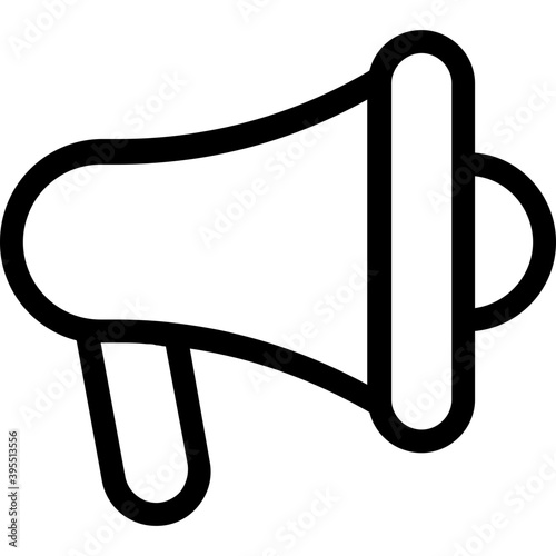 
Bullhorn Flat Vector Icon
