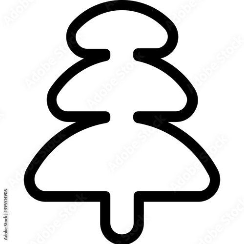 
Fir Tree Flat Vector Icon
