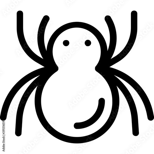 
Spider Flat Vector Icon
