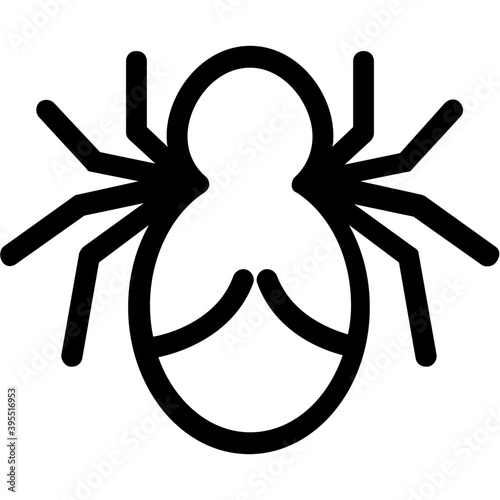 
Spider Flat Vector Icon
