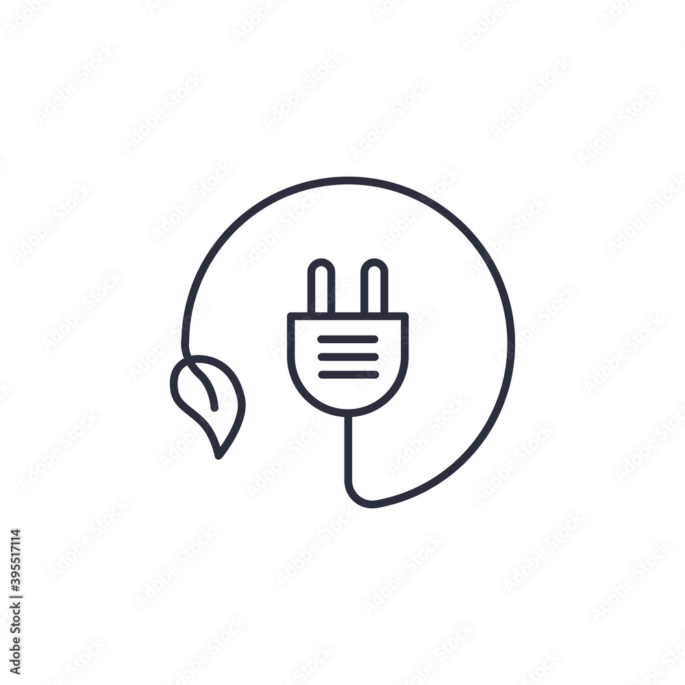 Eco energy icon isolated on white background. The environment symbol modern, simple, vector, icon for website design, mobile app, ui. Vector Illustration Eco energy icon isolated on white background. The environment symbol modern, simple, vector, icon for website design, mobile app, ui. Vector Illustration