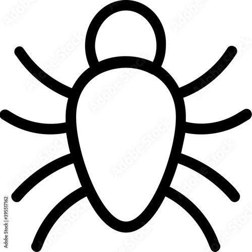 
Spider Flat Vector Icon

