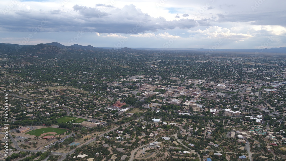 Obraz premium Sante Fe, New Mexico In High Quality Aerial/Drone Views
