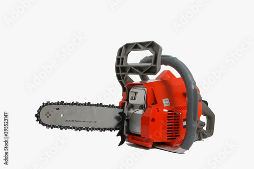 11.5 inch chainsaw on white isolated background