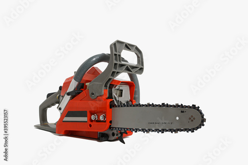 11.5 inch chainsaw on white isolated background