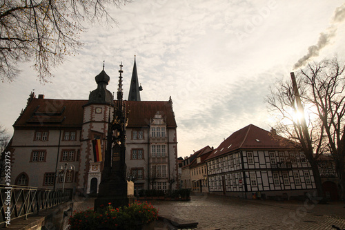 Marktplatz mit Rathaus in Alfeld (Leine)
