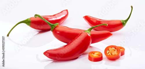 Fresh red chillies