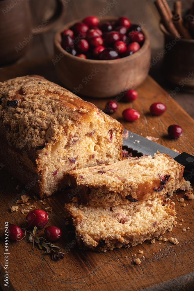 Loaf of Cranberry Nut Bread