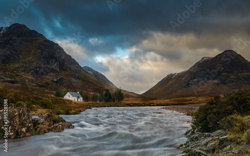 A cottage in the Scottish highlands