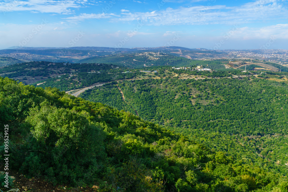 View of the Upper Galilee, and southern Lebanon