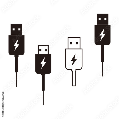 Usb Charging set, con vector illustration design