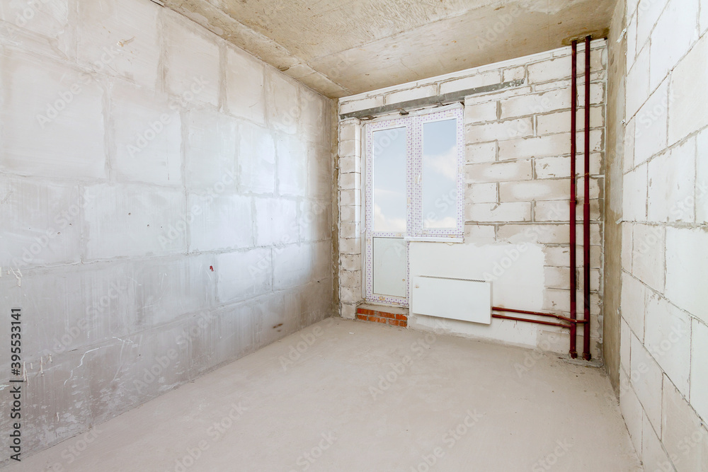 Image showcasing Being renovated house of residential apartment building interior in ...
