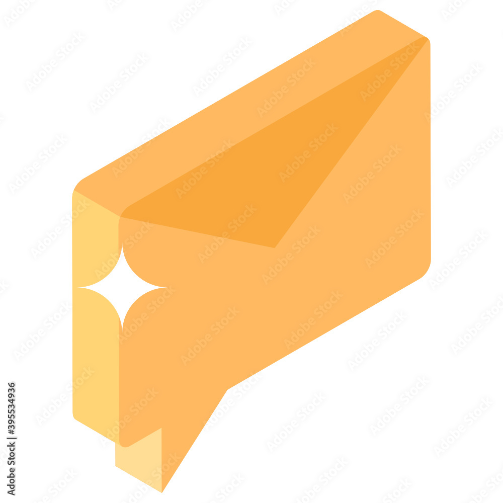 Email icon in editable isometric style, correspondence
Email icon in editable isometric style, correspondence