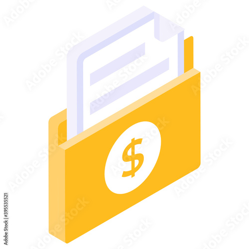 
Dollar on a folder conceptualizing finance folder 
