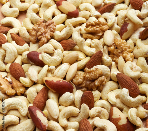 Nut kernel mixture (filling the picture)
