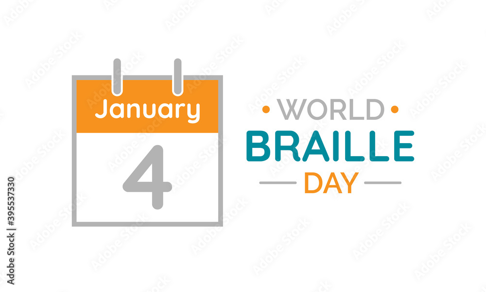 Vector illustration on the theme of World Braille day observed each year on January 4th across the globe. Vector illustration on the theme of World Braille day observed each year on January 4th across the globe.