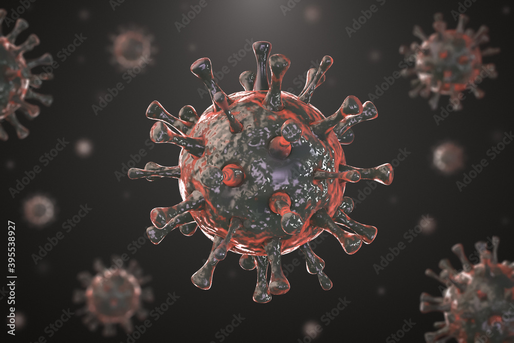 Abstract background of viral agents. Selective focus. Abstract background of viral agents. Selective focus.