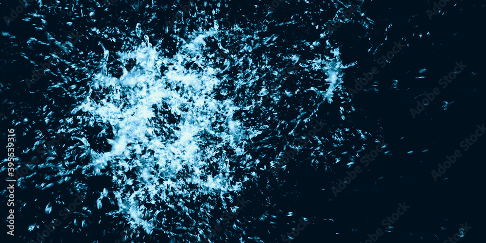 Water spray Splashing water and waves Water droplets on a black background 3d illustration Water spray Splashing water and waves Water droplets on a black background 3d illustration