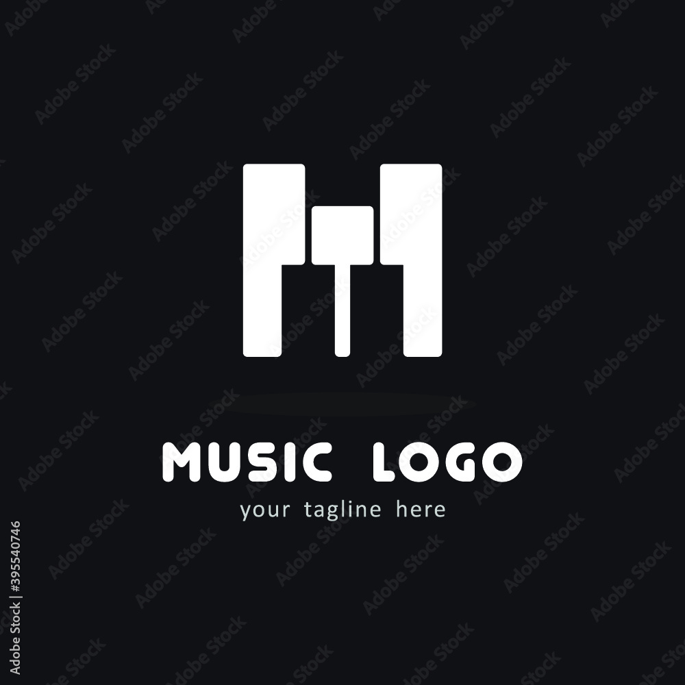 Music logo icon symbol design