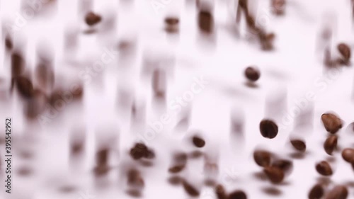 coffee bean on white background photo