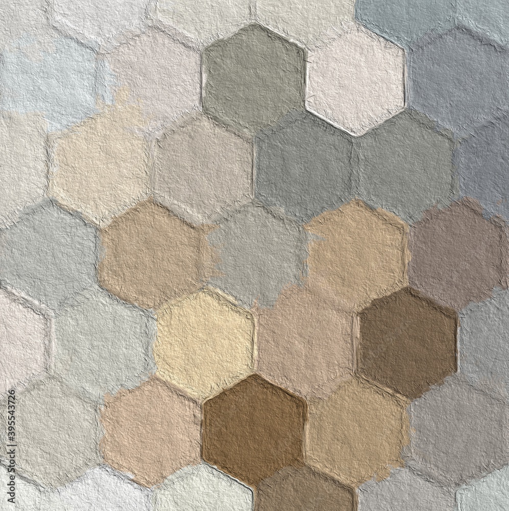 Obraz premium Geometric colorful pattern with a rough texture background. Background texture wall and have copy space for text. Picture for creative wallpaper or design art work.