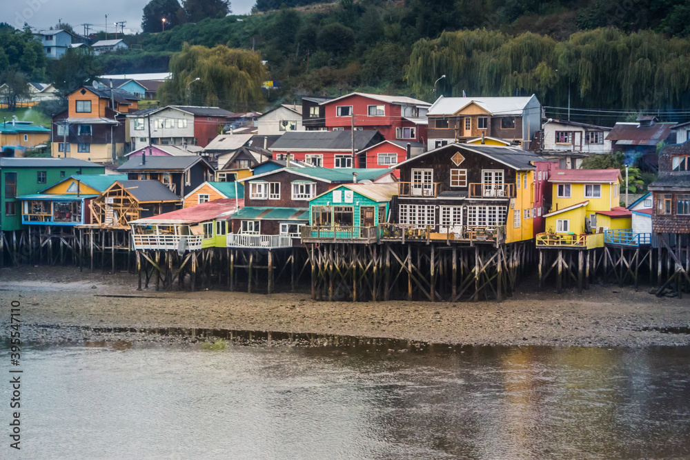View of the city of Castro on the Island of Chiloe, Chile. View of the city of Castro on the Island of Chiloe, Chile.