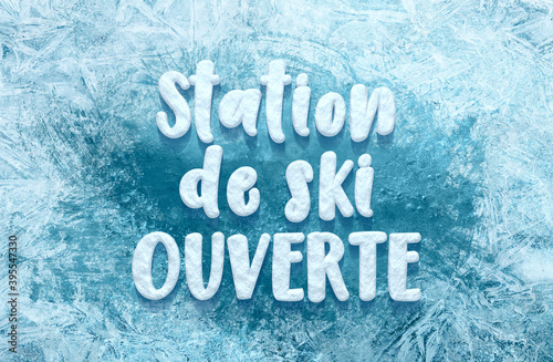 station de ski ouverte neige