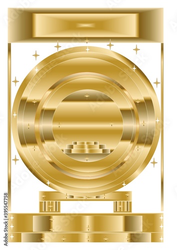 Gold Blank Logo Template