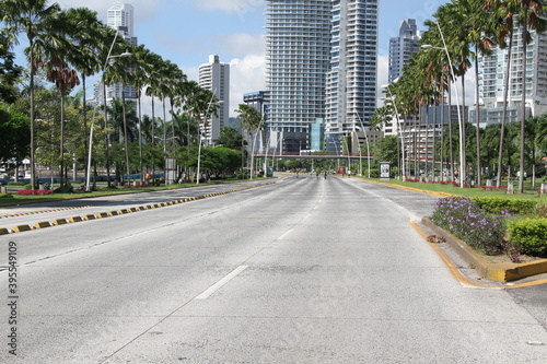 street with buildings in the background on a sunny day