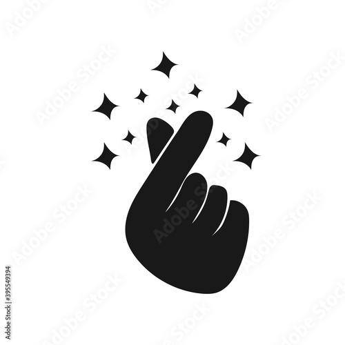 Snapping fingers hand with Sparkles