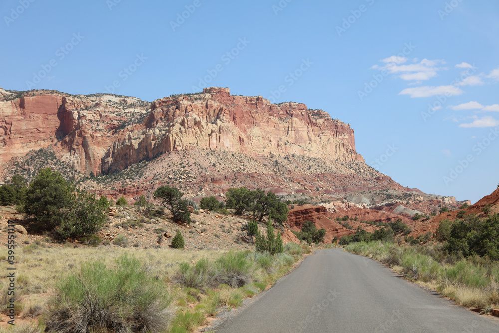 Fototapeta premium Rockformation in Capitol Reef National Park in Utah. United States