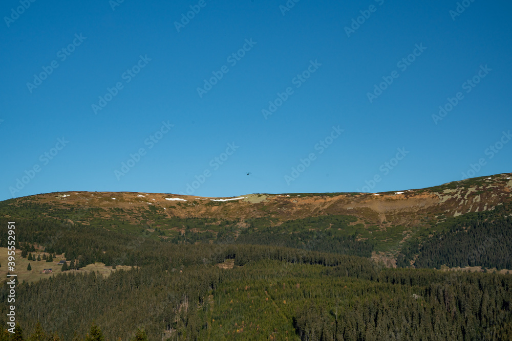 Fototapeta premium Pec pod Sněžkou, Czech republic. walk on mountains