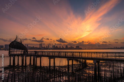 Sunset by the bay