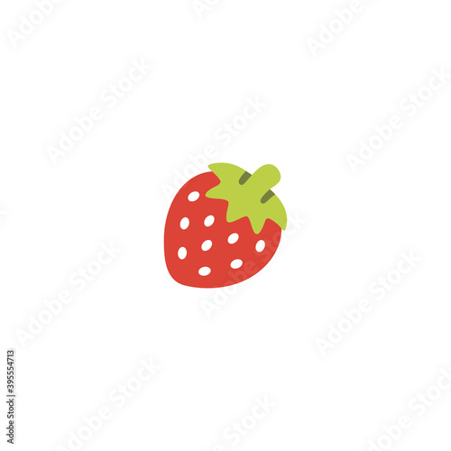 Strawberry vector isolated icon illustration. Strawberry icon	