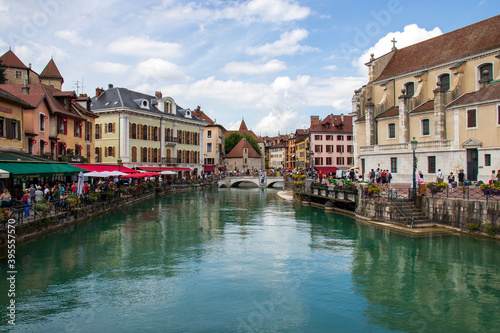 Canal in downtown Annecy, France