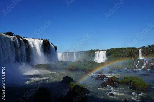 waterfall in rainbow Foz Igua  u