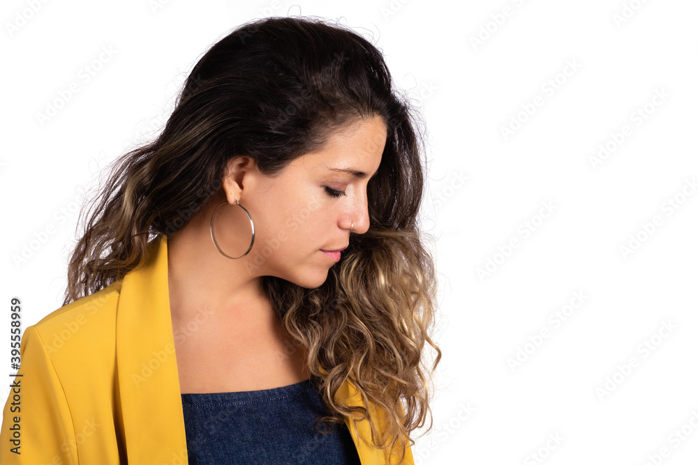 Portrait of young woman in studio Portrait of young woman in studio