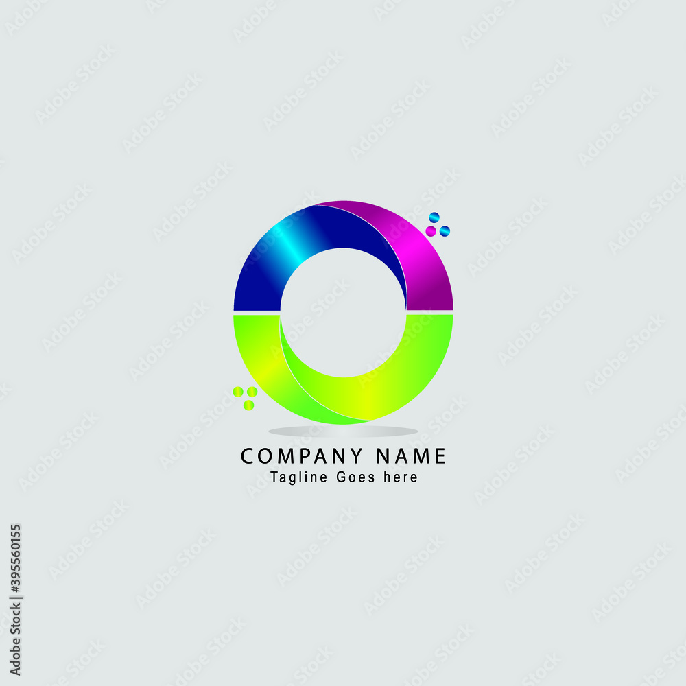 Modern O letter logo. Vector unique logo Modern O letter logo. Vector unique logo