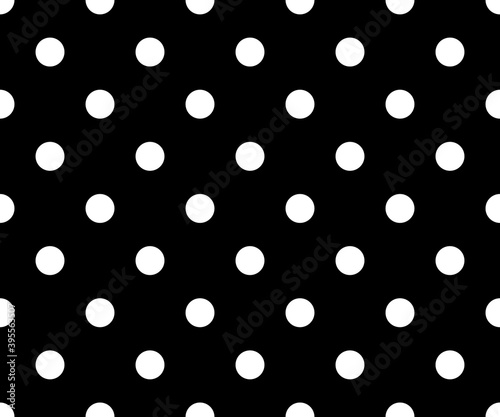 black and white polka dot pattern abstract background vector