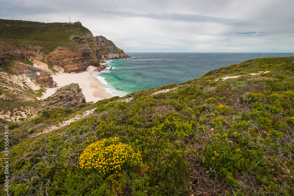 Scenic view of Dias beach (Diaz beach), Cape Town, South Africa.