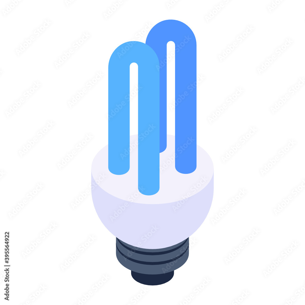 Led bulb icon, isometric design of night bulb
Led bulb icon, isometric design of night bulb