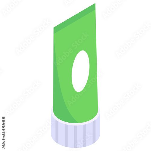 
Modern isometric icon of ointment 
