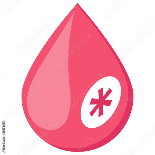 
Editable isometric icon of blood group, editable vector 
